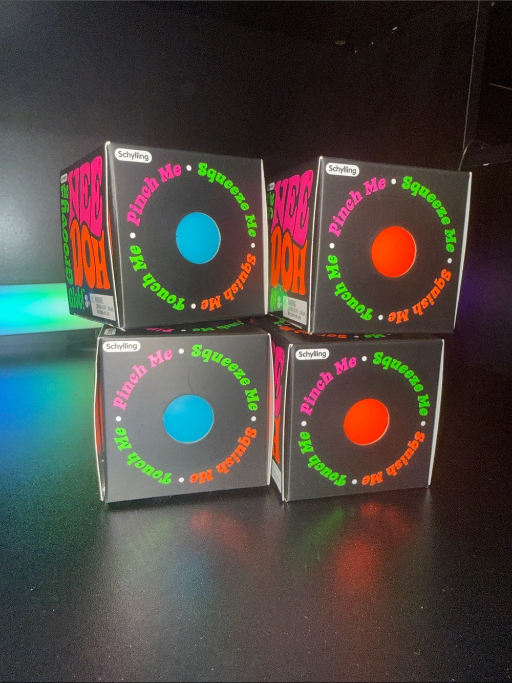 Needoh Groovy Glob Bundle - Blue and Orange